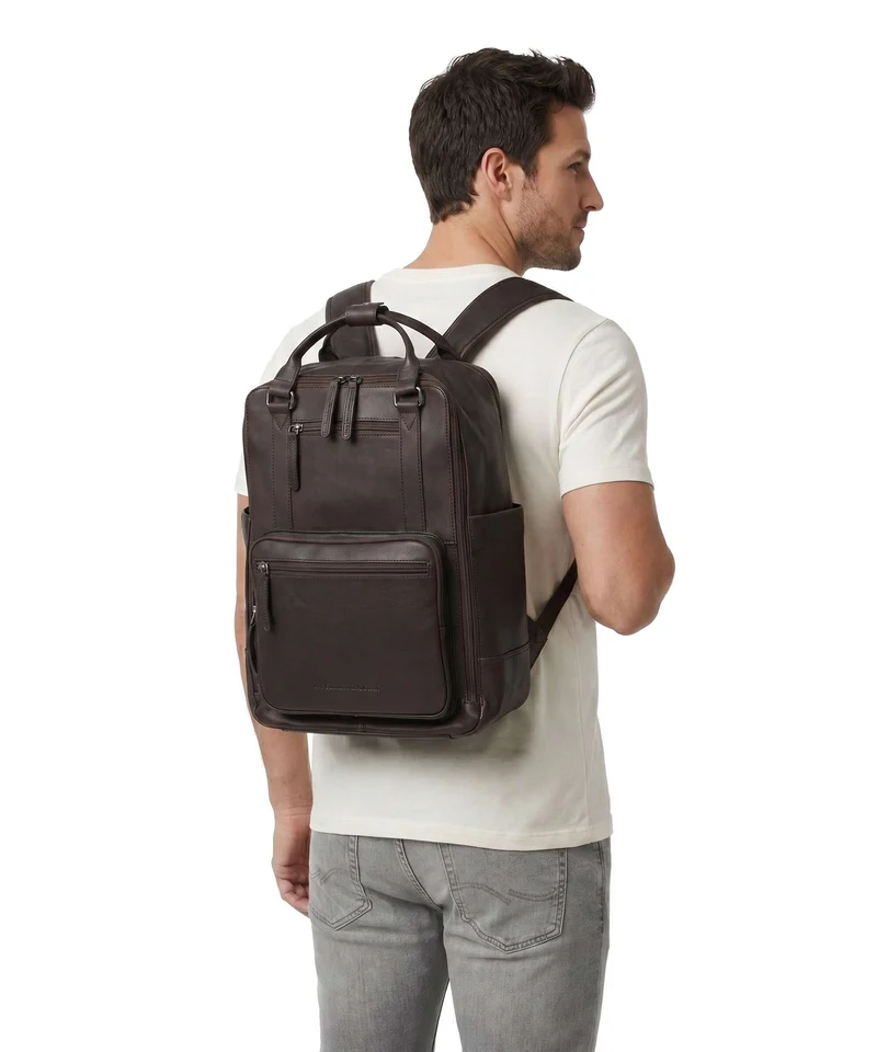 The Chesterfield Brand Wax Pull Up Cow Calden Mochila brown