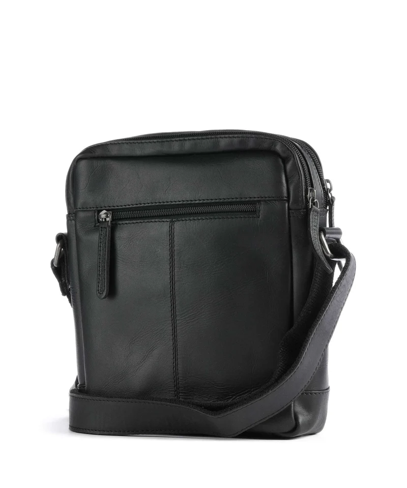 The Chesterfield Brand Wax Pull Up Cow Arnhem Bandolera black