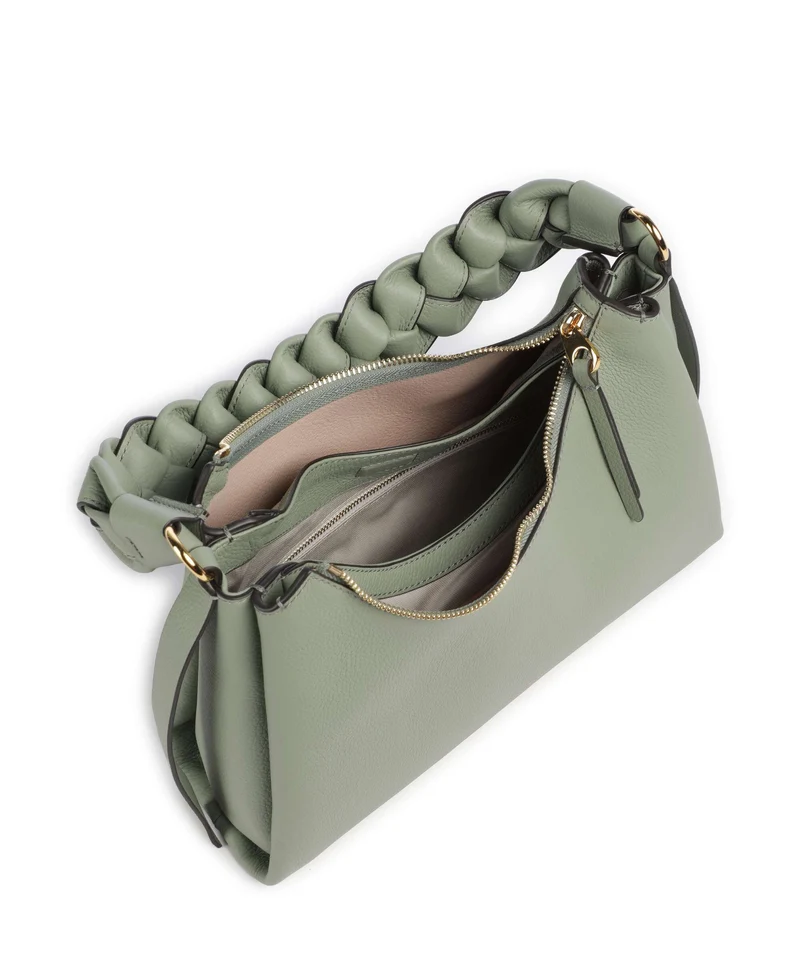 Coccinelle Boheme Grana Double Bolso de hombro greenery/rosett
