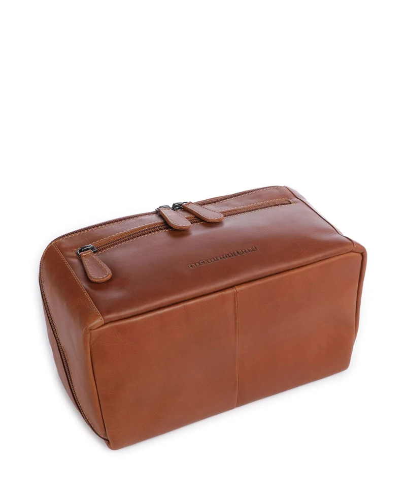 The Chesterfield Brand Wax Pull Up Cow Elmia Neceser cognac