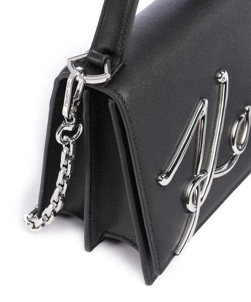Karl Lagerfeld K/Signature 2.0 Bandolera black/nickel