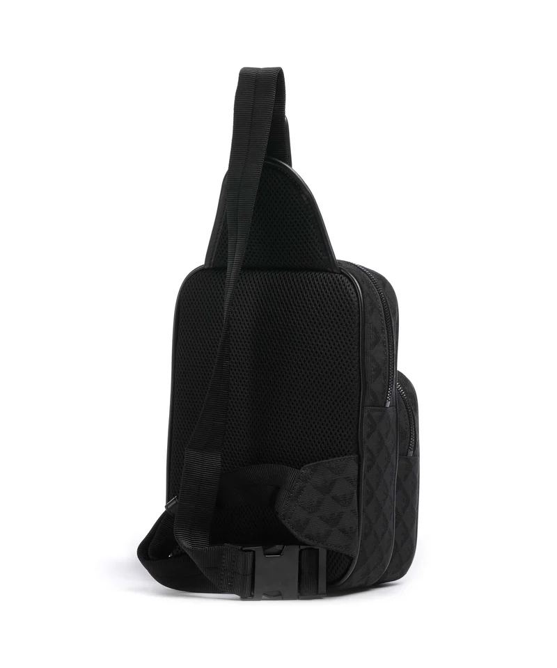 Emporio Armani Omnia Jacquard Mochila sling black