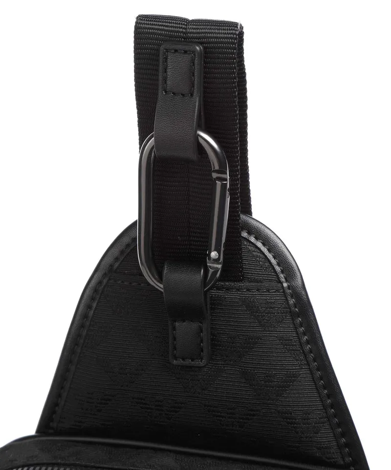 Emporio Armani Omnia Jacquard Mochila sling black