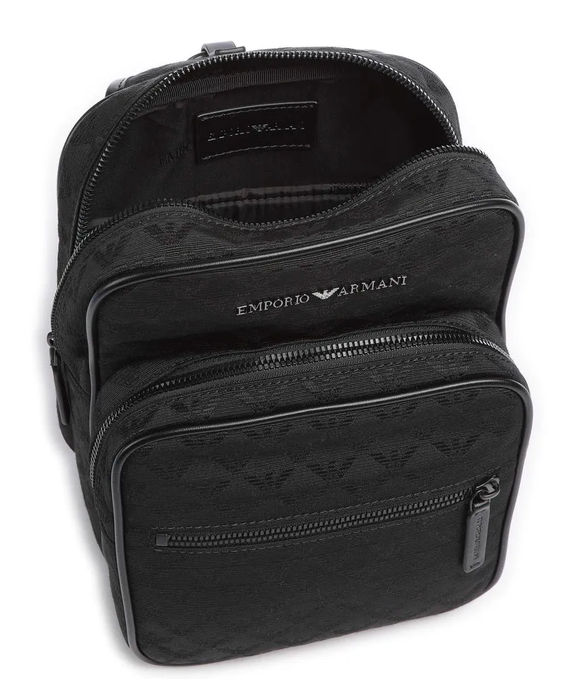 Emporio Armani Omnia Jacquard Mochila sling black
