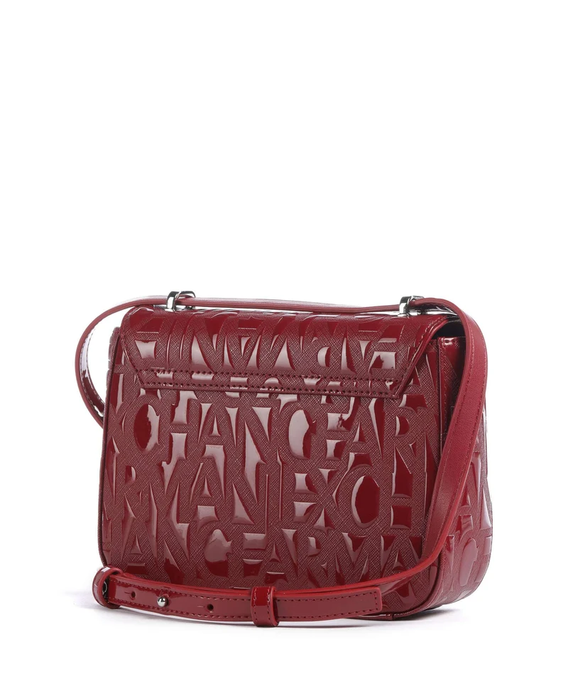 Armani Exchange Liz Patent Bandolera red dahlia