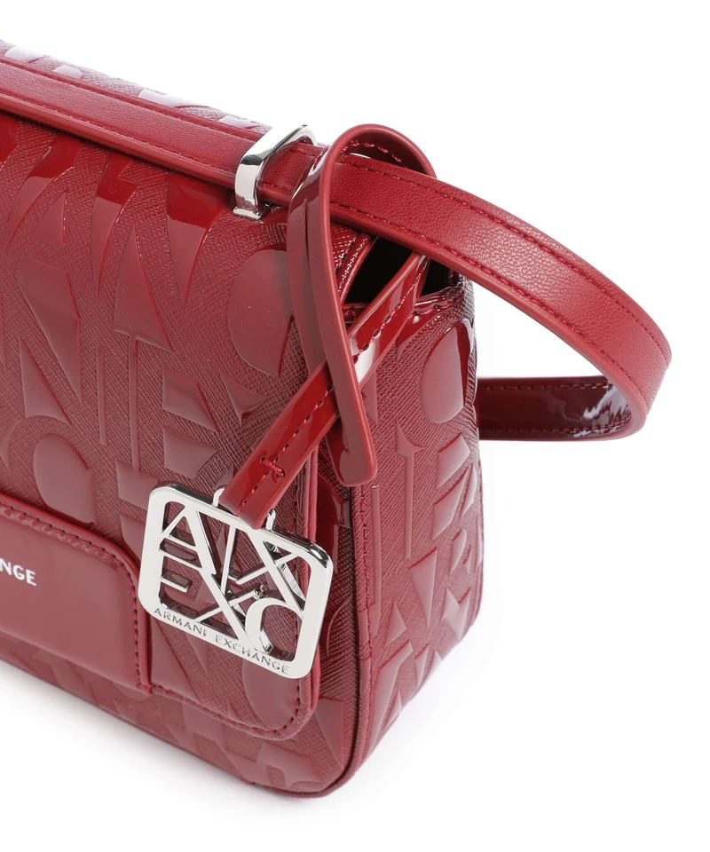 Armani Exchange Liz Patent Bandolera red dahlia