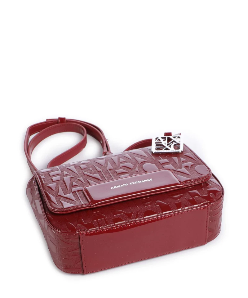 Armani Exchange Liz Patent Bandolera red dahlia