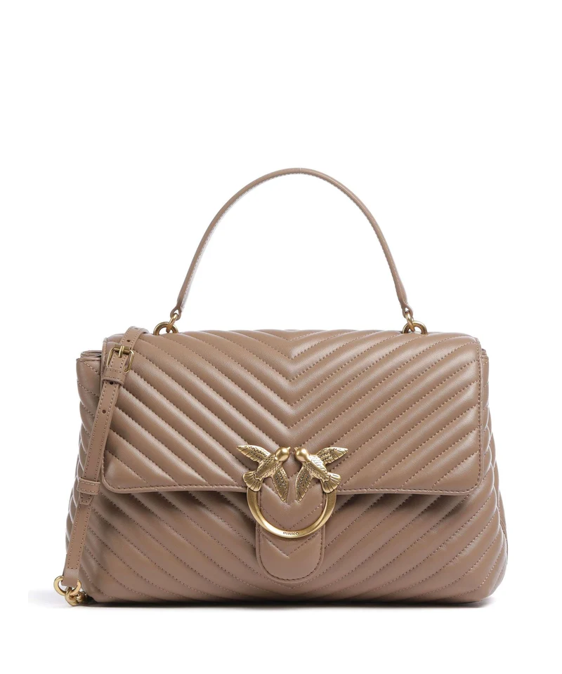 Pinko Love Lady Puff Big Bolso de mano biscotto zenzero