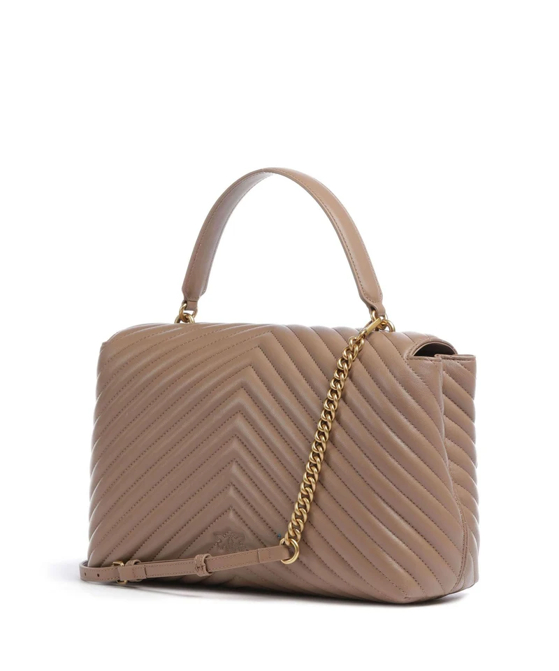 Pinko Love Lady Puff Big Bolso de mano biscotto zenzero