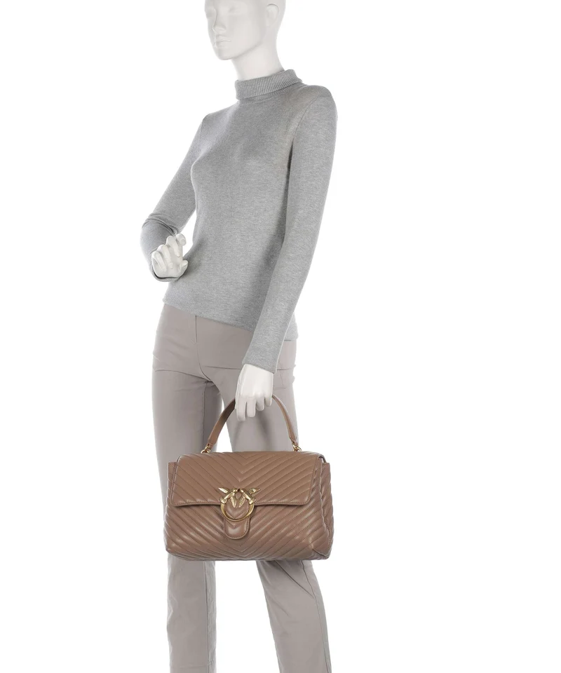 Pinko Love Lady Puff Big Bolso de mano biscotto zenzero