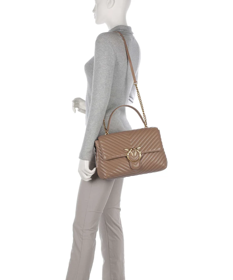 Pinko Love Lady Puff Big Bolso de mano biscotto zenzero