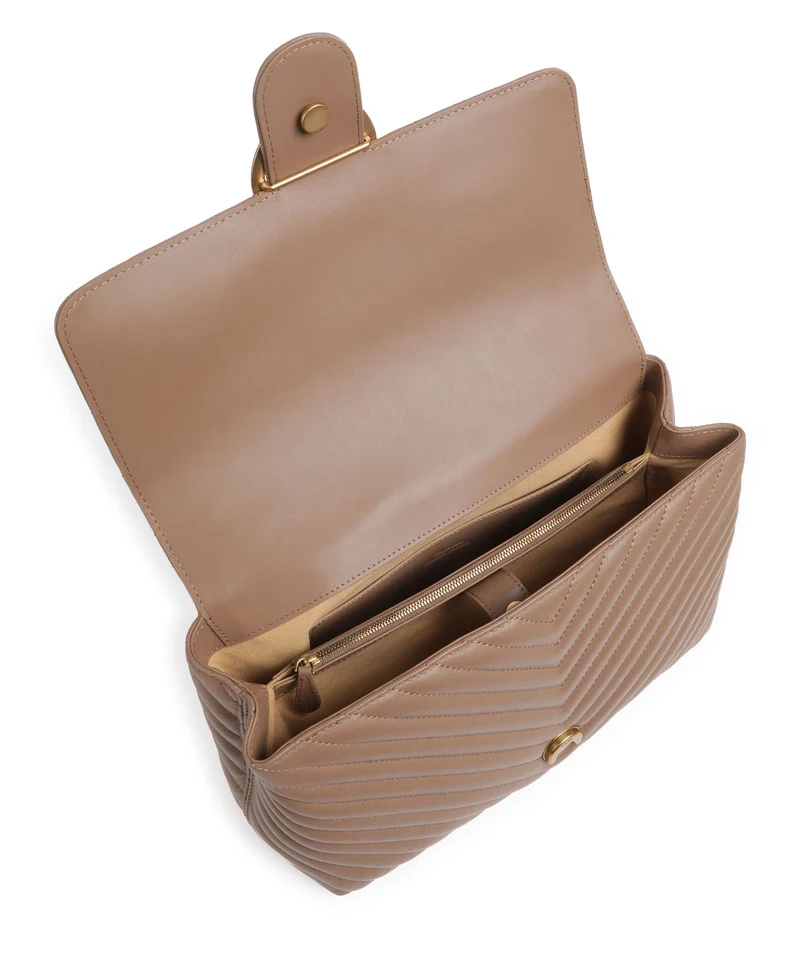 Pinko Love Lady Puff Big Bolso de mano biscotto zenzero