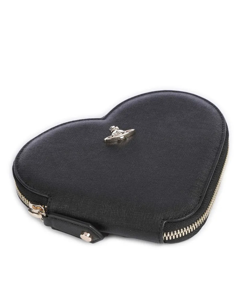 Vivienne Westwood Saffiano Heart Bandolera black