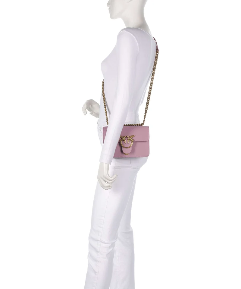 Pinko Love One Mini Bolso de hombro viola/antique gold