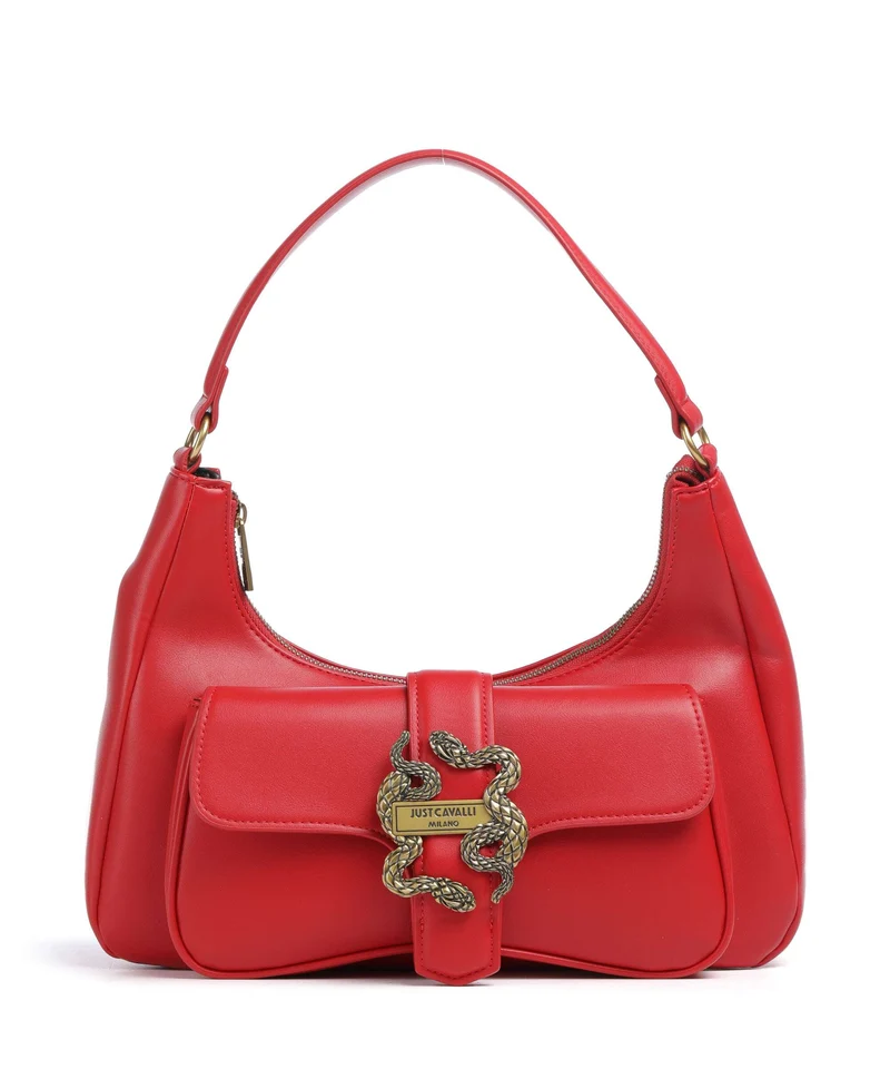 Just Cavalli Iconic Snakes Bolso de hombro tango red