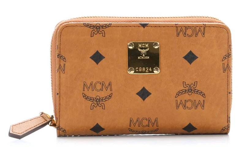 MCM Monedero cognac