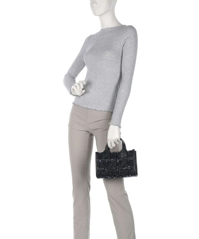 Karl Lagerfeld K/Skuare Small Bolso de mano dark navy/boucle