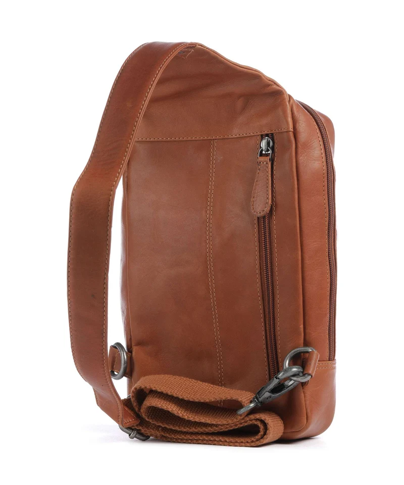 The Chesterfield Brand Wax Pull Up Cow Turelle Mochila sling cognac