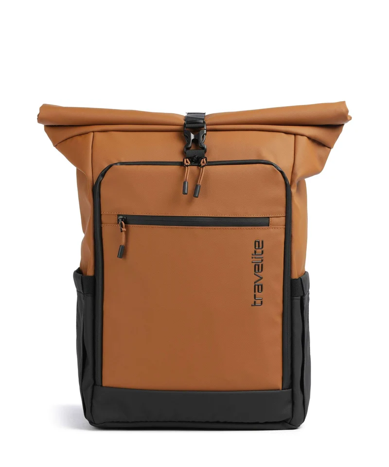 Travelite Briize M Mochila roll-top curry