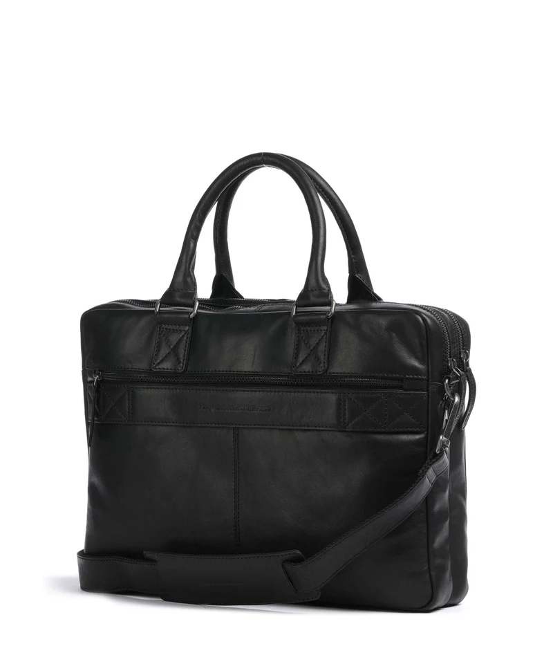 The Chesterfield Brand Wax Pull Up Cow Fabian Maletín black