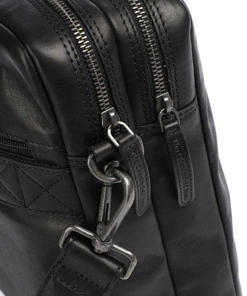 The Chesterfield Brand Wax Pull Up Cow Fabian Maletín black