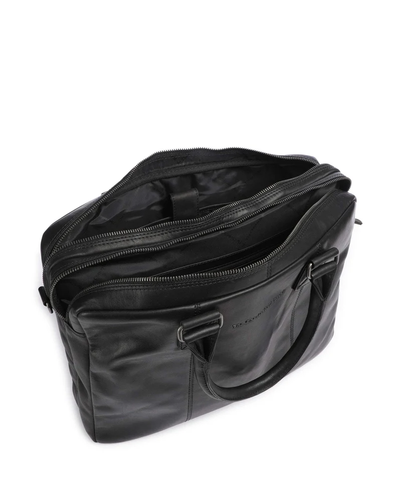 The Chesterfield Brand Wax Pull Up Cow Fabian Maletín black