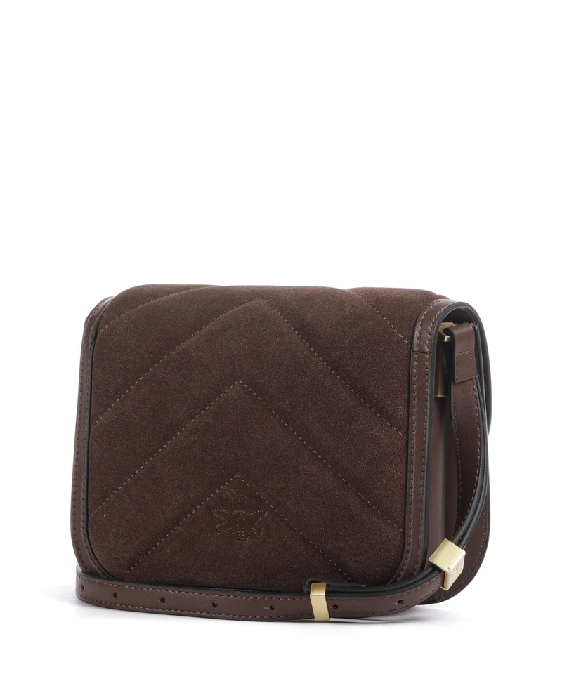 Pinko Love Box Bandolera marrone castano/matt gold