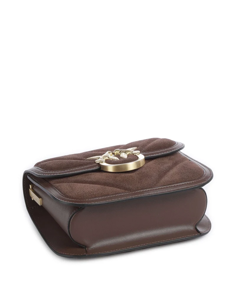 Pinko Love Box Bandolera marrone castano/matt gold