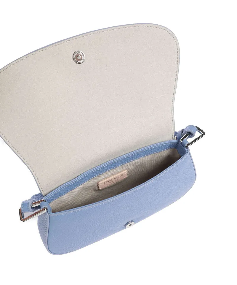 Coccinelle Myrtha Maxi Logo Bolso de hombro azul