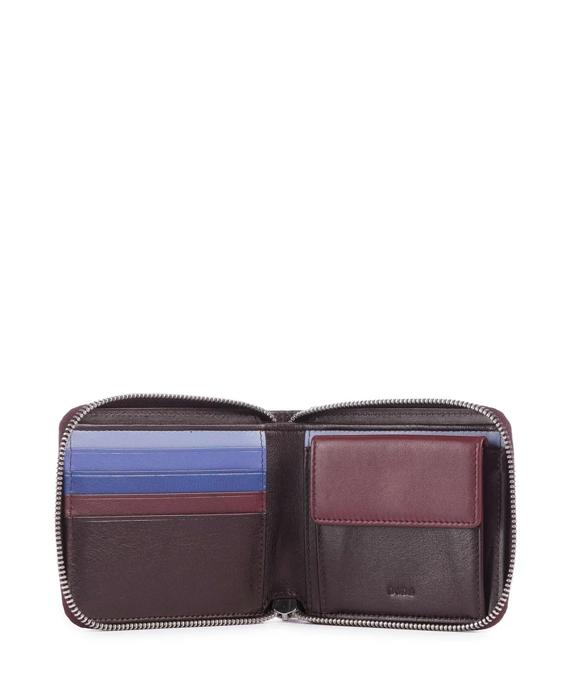 DuDu Bags Faro Monedero dark burgundy