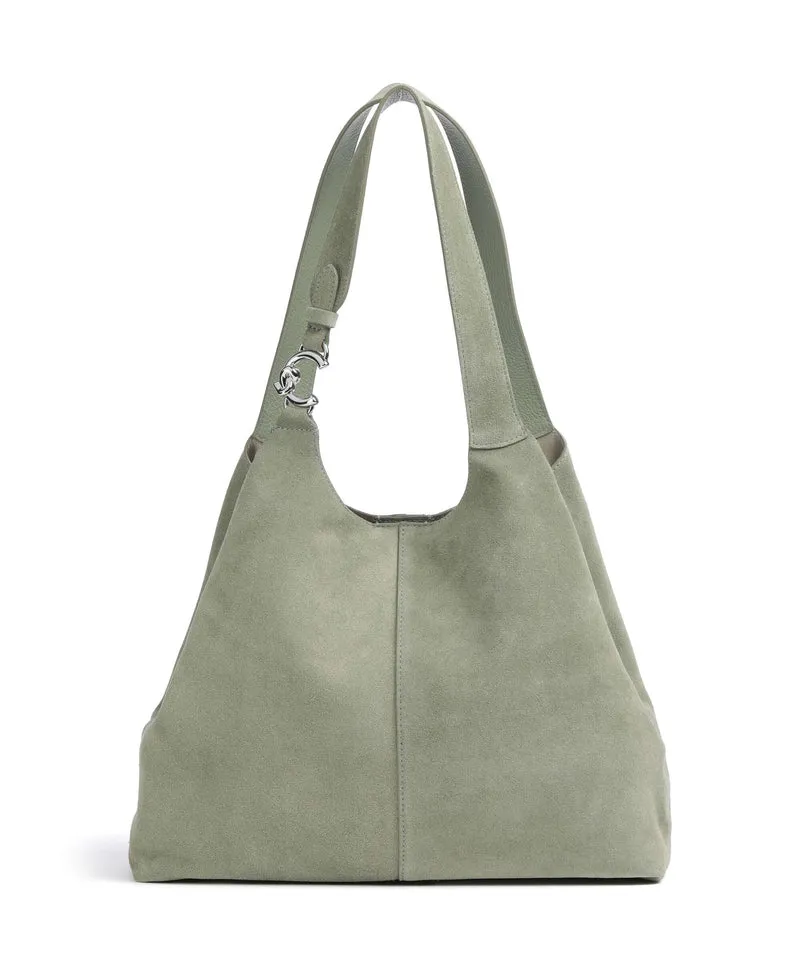 Coccinelle C-Easy Suede Bolso de hobo greenery