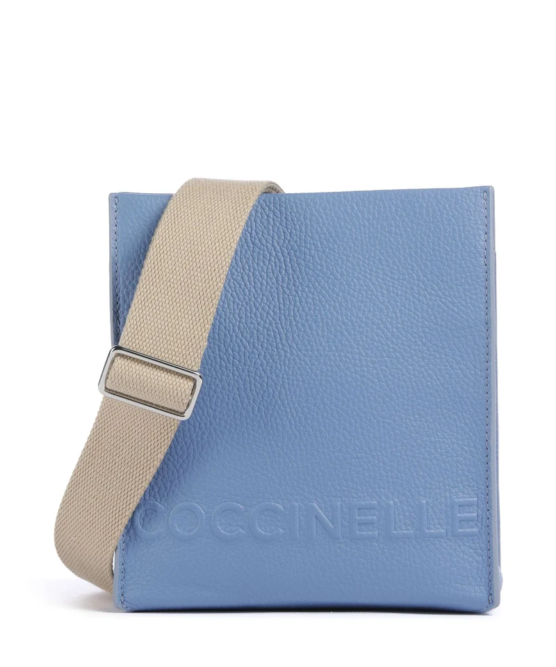 Coccinelle Myrtha Maxi Logo Bandolera azul