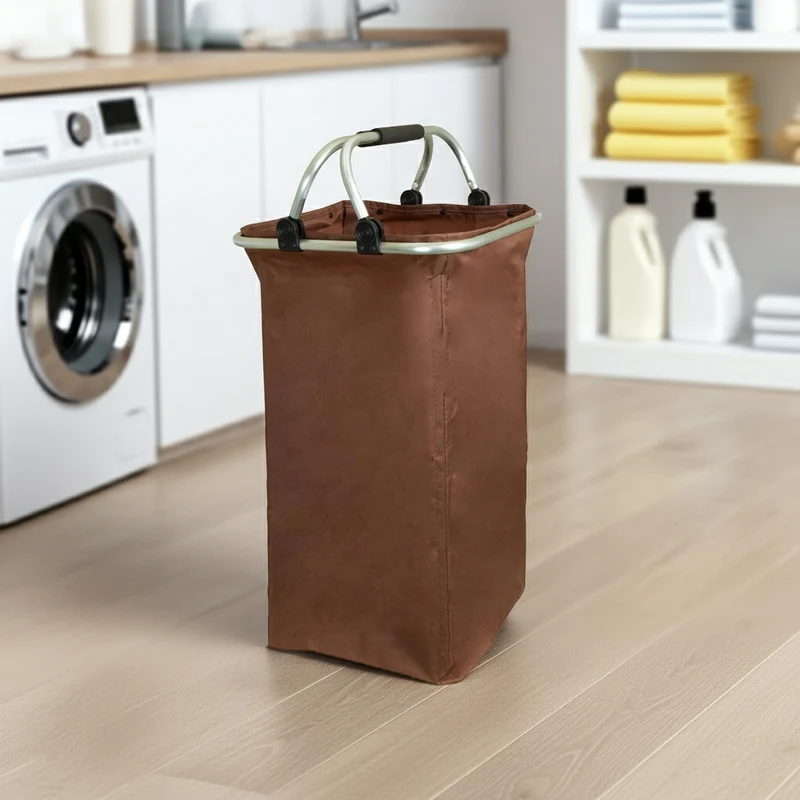 Wäschekorb faltbar, Farbe coffee, VE-12