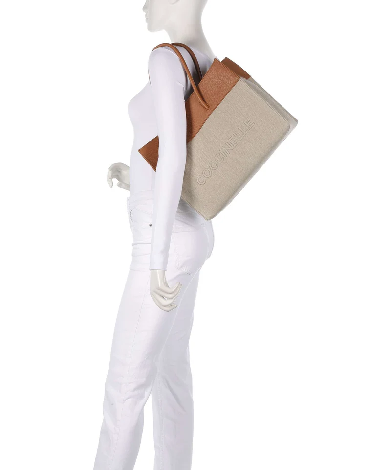 Coccinelle Myrtha Bolsa shopping natural/cuir