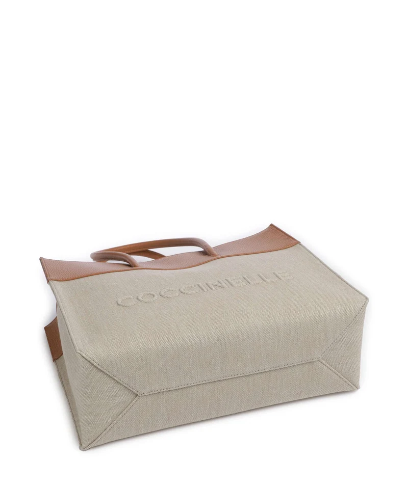 Coccinelle Myrtha Bolsa shopping natural/cuir
