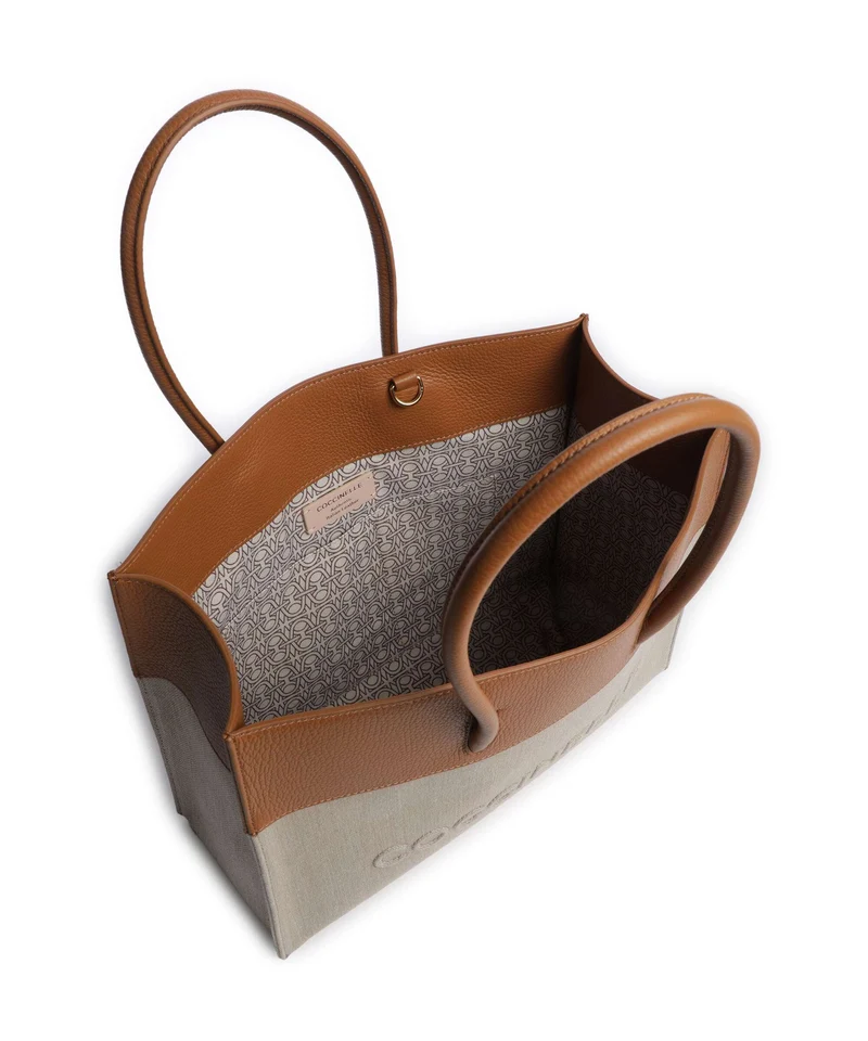 Coccinelle Myrtha Bolsa shopping natural/cuir