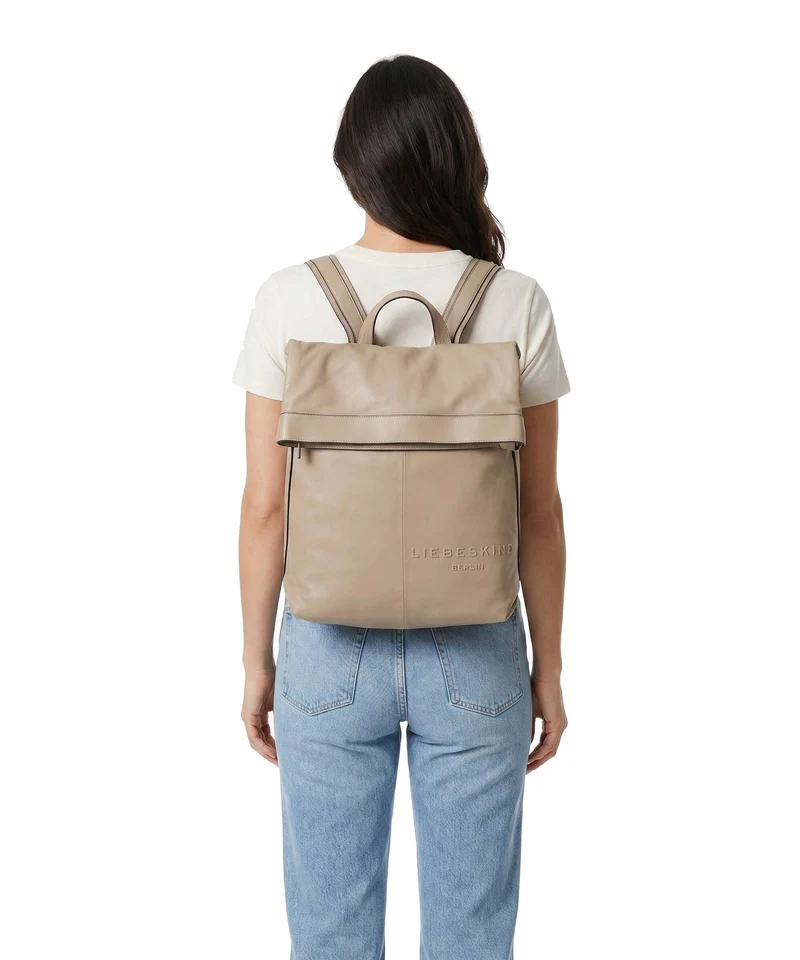Liebeskind Elvira Sheep Natural L Mochila roll-top stone