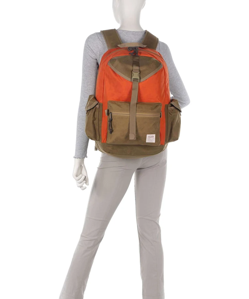 Filson Cordura Nylon Surveyor Mochila dark tan/flame
