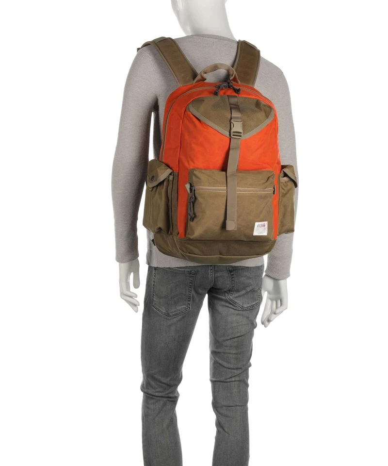 Filson Cordura Nylon Surveyor Mochila dark tan/flame