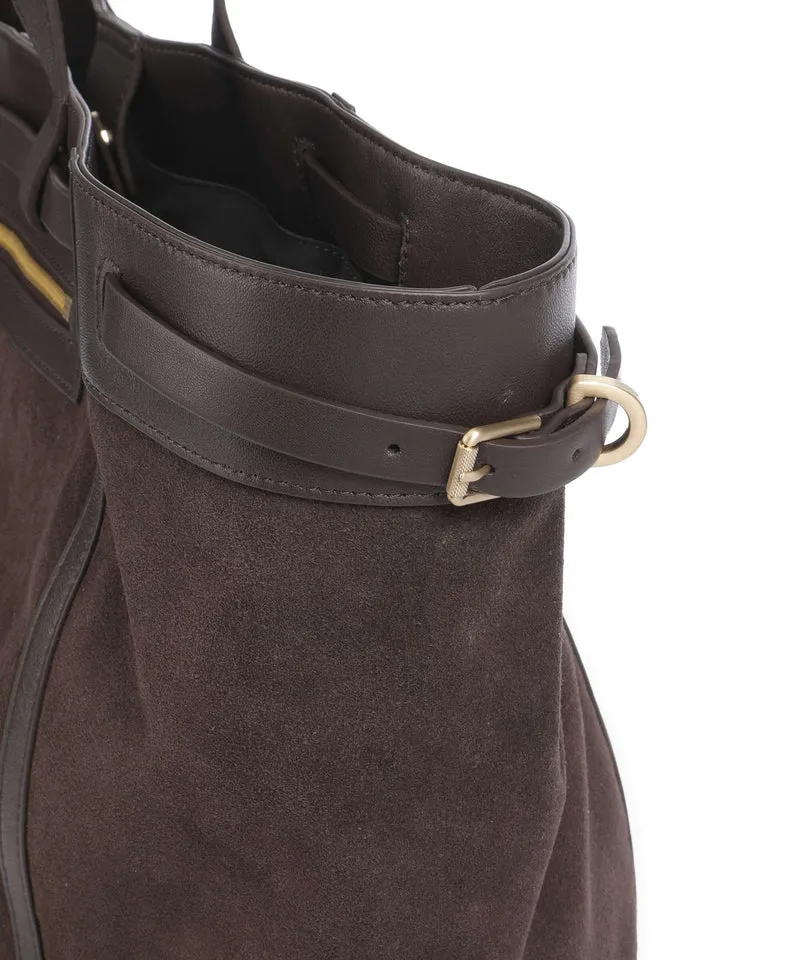 Les Visionnaires Felicia Cozy Bolsa shopping chocolate brown