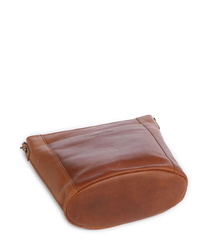 The Chesterfield Brand Wax Pull Up Cow Moore Bucket bolso de mano cognac