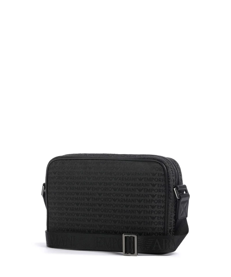Emporio Armani Logo Jacquard Bandolera bristol black