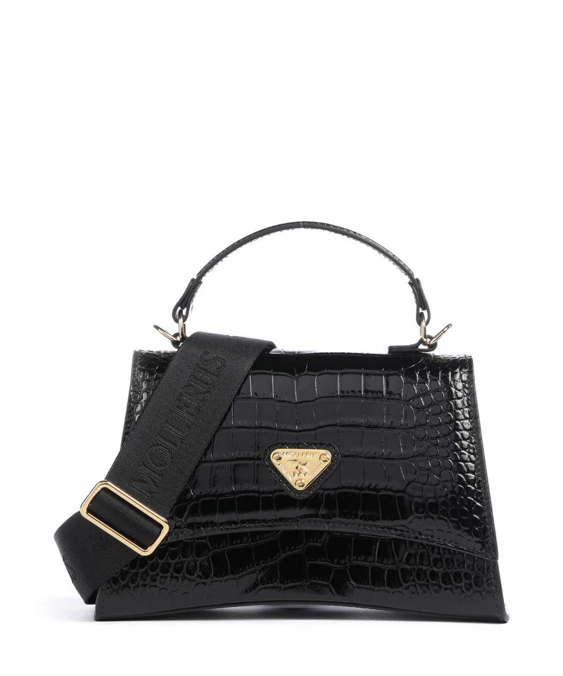 Maison Mollerus Croco Romont Bolso de mano classic schwarz