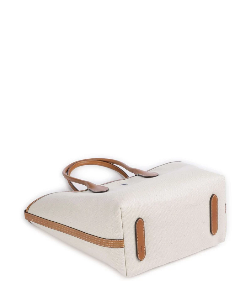 Polo Ralph Lauren Bellport Medium Bolsa shopping natural/navy