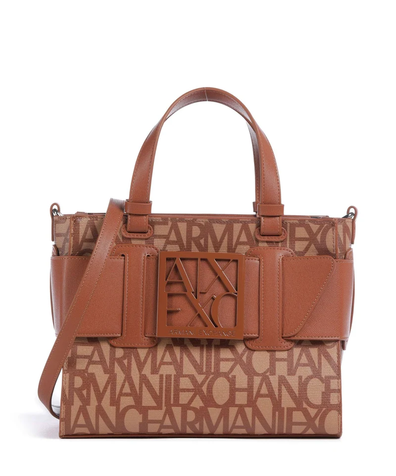 Armani Exchange Susy M Bolso de mano camel rose/caramel cafe