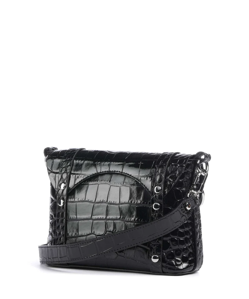 Vivienne Westwood Kim Embossed Croc Bandolera black