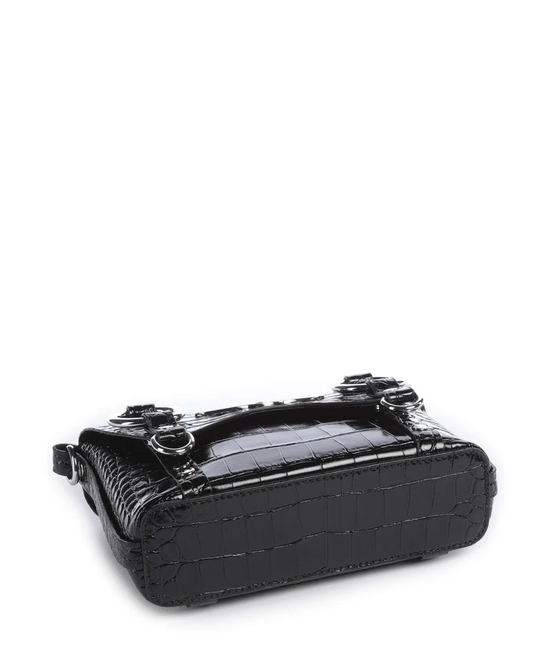 Vivienne Westwood Kim Embossed Croc Bandolera black