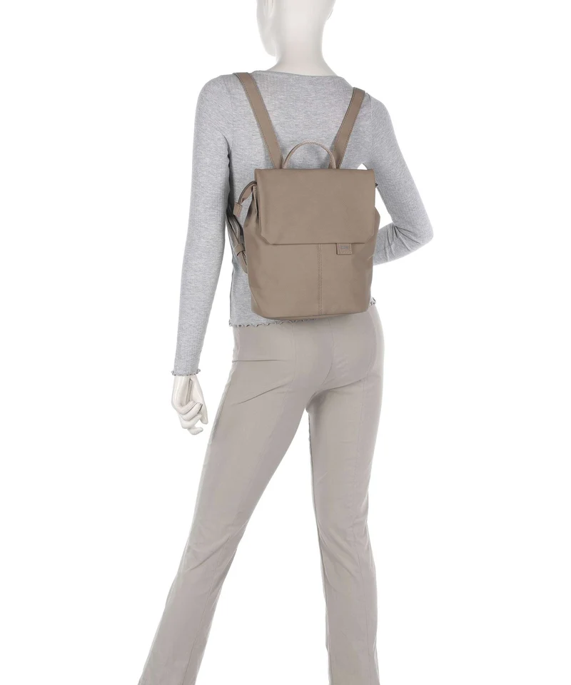Zwei Mademoiselle.M MR8 Mochila nubuk cappuccino