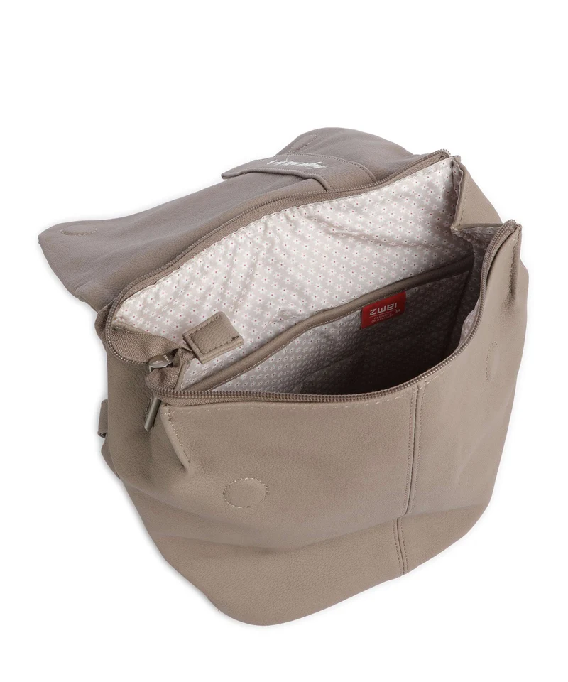 Zwei Mademoiselle.M MR8 Mochila nubuk cappuccino