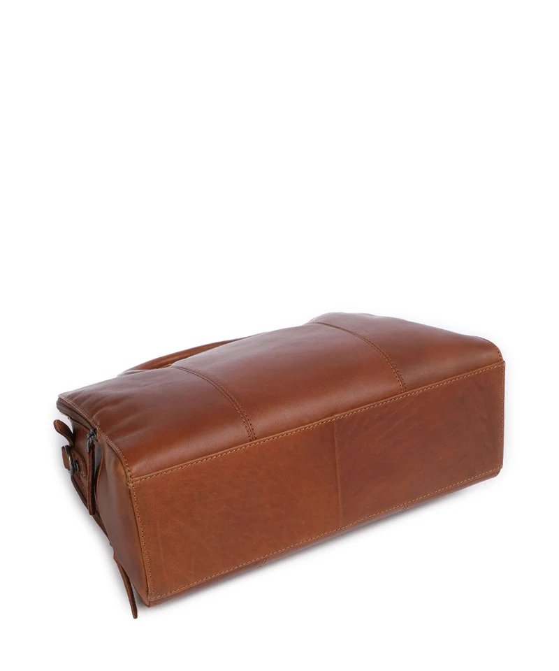 The Chesterfield Brand Wax Pull Up Cow Layton Bolso de mano cognac